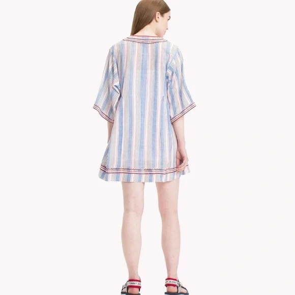 Tommy Hilfiger Brand New Kaftan Style Dress in S/ Premium Cotton - Picture 3 of 10